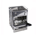 Outdoor Camping Mini Folding Wood Burning Stove Picnic Stainless Steel BBQ Grill - SuperSaverAU - view 1