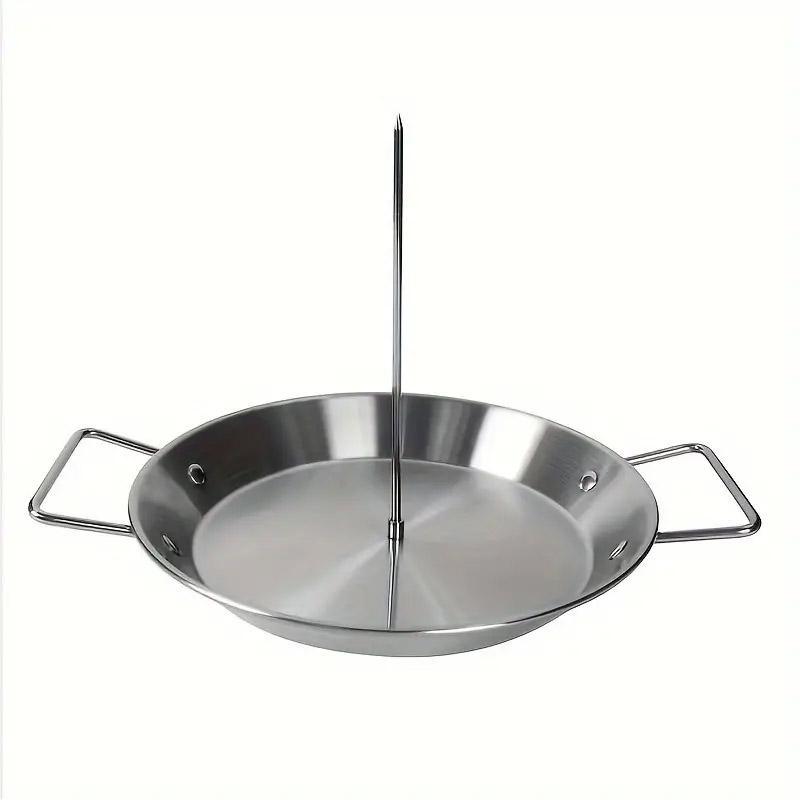 Stainless Steel Vertical Grill Pan 33.02cm with Adjustable Height & Removable Screws