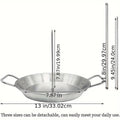 Stainless Steel Vertical Grill Pan 33.02cm with Adjustable Height & Removable Screws - SuperSaverAU - view 3
