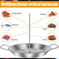 Stainless Steel Vertical Grill Pan 33.02cm with Adjustable Height & Removable Screws - SuperSaverAU - view 4