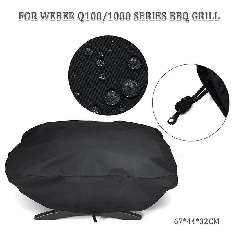 Premium Waterproof BBQ Grill Cover – Weber Q100/Q1000 67 x 44 x 32cm