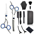 Professional 11-Piece Hair Cutting Scissors Set - Stainless Steel, Ergonomic Design - SuperSaverAU - view 2