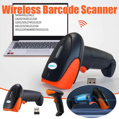 Wireless 2D Barcode Scanner Handheld Reader for Supermarkets & Warehouses