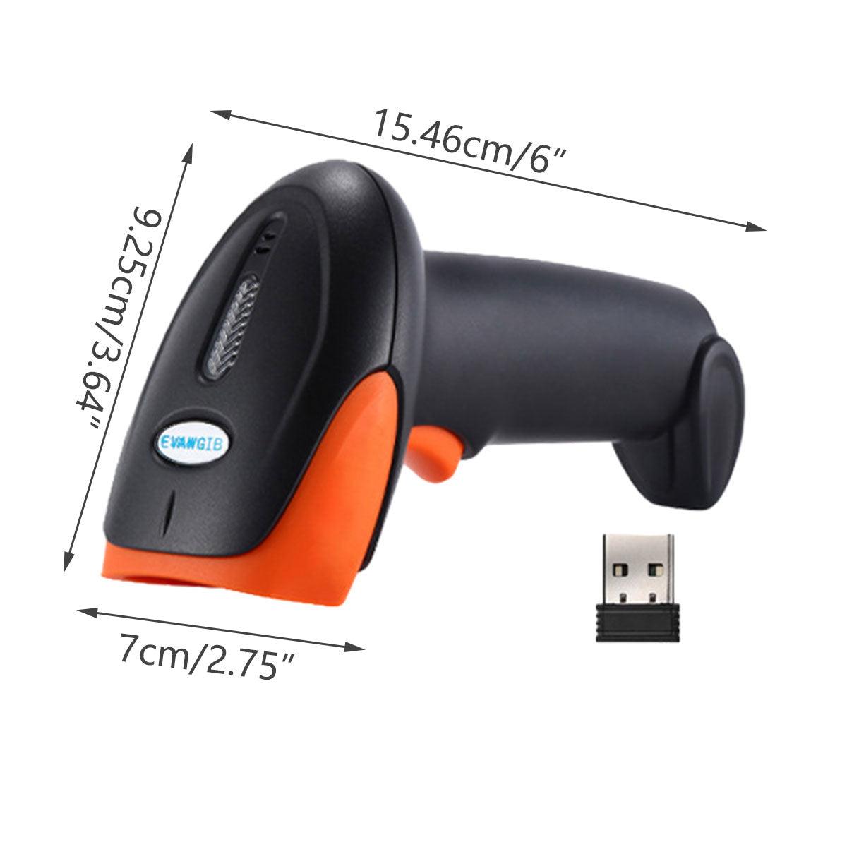 Wireless 2D Barcode Scanner Handheld Reader for Supermarkets & Warehouses