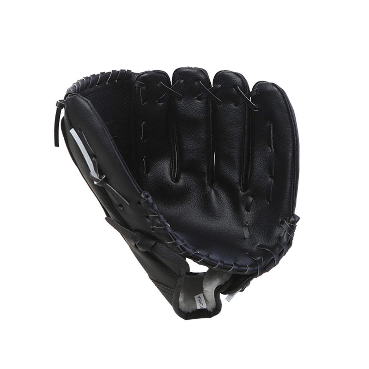 Baseball Softball Glove Thickened PU Leather Training Mitt 11.5in - Brown