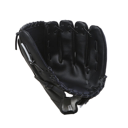 Baseball Softball Glove Thickened PU Leather Training Mitt 11.5in - Brown