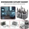 Premium Grey Universal Dishwasher Cutlery Basket with Detachable Handle