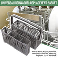 Premium Grey Dishwasher Cutlery Basket Tableware Storage Box