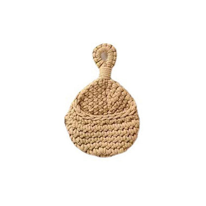 Boho Style Hanging Wall Organizer Basket - XL Size