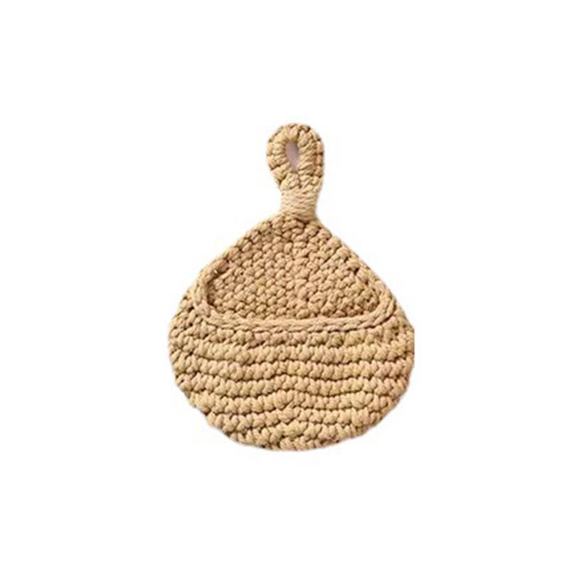 Boho Style Hanging Wall Organizer Basket - XXL Size