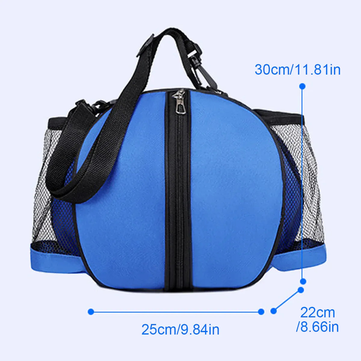 Premium Waterproof Sports Basketball Bag – Blue with Shoulder Strap