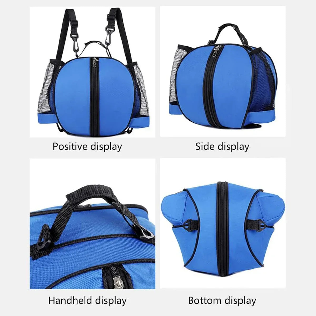 Premium Waterproof Sports Basketball Bag – Blue with Shoulder Strap