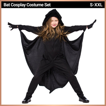 Children Bat Costume Halloween Animal Outfit Kids Stage Performance Wear Fun - XXL