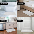 Premium Anti-Slip Loofah Shower Mat – White 70 x 40cm
