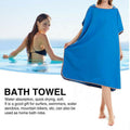 Premium Hooded Quick Dry Changing Robe Towel – Grey
