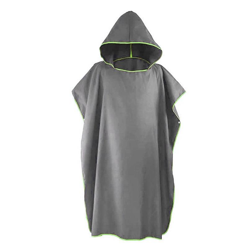 Premium Hooded Quick Dry Changing Robe Towel – Grey