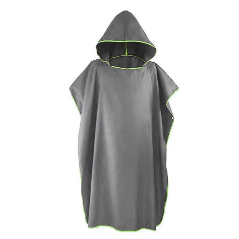 Premium Hooded Quick Dry Changing Robe Towel – Grey