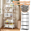 Premium Black 5 Tier Pot Storage Rack Cookware Pan Stand Kitchen Organiser
