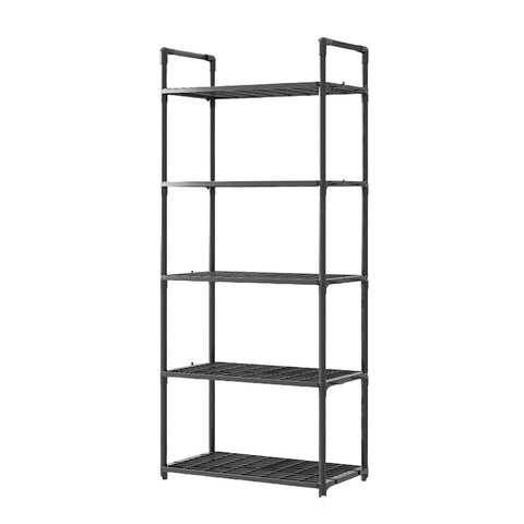 Premium Black 5 Tier Pot Storage Rack Cookware Pan Stand Kitchen Organiser