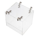 Acrylic Bird Bath Tub 5.11" x 4.33" for Small to Medium Birds, Clear Design - SuperSaverAU - view 2