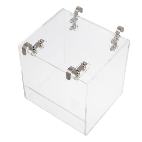 Acrylic Bird Bath Tub 5.11" x 4.33" for Small to Medium Birds, Clear Design - SuperSaverAU - view 2