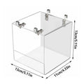 Acrylic Bird Bath Tub 5.11" x 4.33" for Small to Medium Birds, Clear Design - SuperSaverAU - view 3