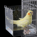 Acrylic Bird Bath Tub 5.11" x 4.33" for Small to Medium Birds, Clear Design - SuperSaverAU - view 4