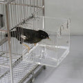 Acrylic Bird Bath Tub 5.11" x 4.33" for Small to Medium Birds, Clear Design - SuperSaverAU - view 5