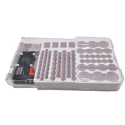 93 Slot Battery Storage Organizer with Tester