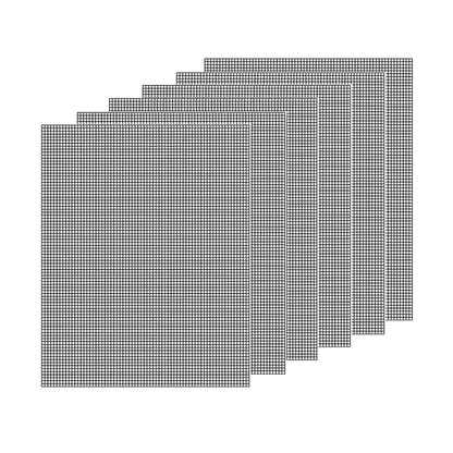 BBQ Mesh Grill Mats 10PCS Non-Stick, 40x30cm, Reusable, High Temp Resistant