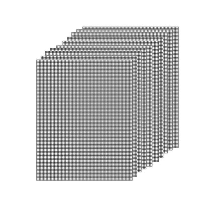 BBQ Mesh Grill Mats 10PCS Non-Stick, 40x30cm, Reusable, High Temp Resistant