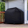 Premium Waterproof BBQ Cover – Black Large with Locking Rope