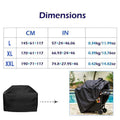 Waterproof BBQ Grill Cover Heavy Duty Rain Protector L/XL/XXL - Black - SuperSaverAU - view 2