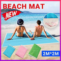 Premium Sand-Free Beach Mat – Green Foldable PE 2 x 2m