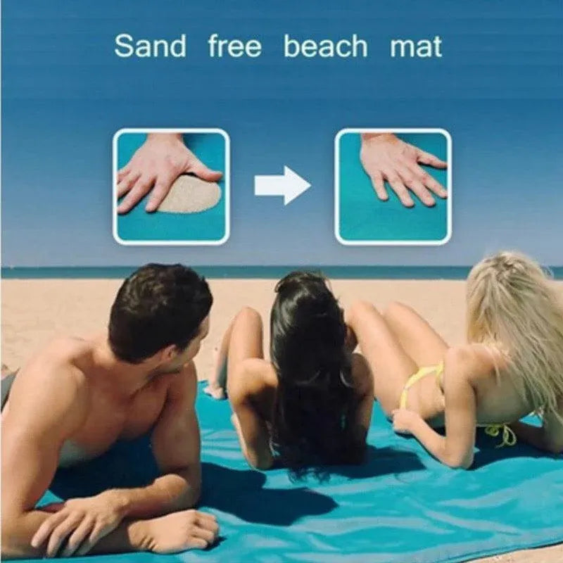 Premium Sand-Free Beach Mat – Pink Foldable PE 2 x 2m