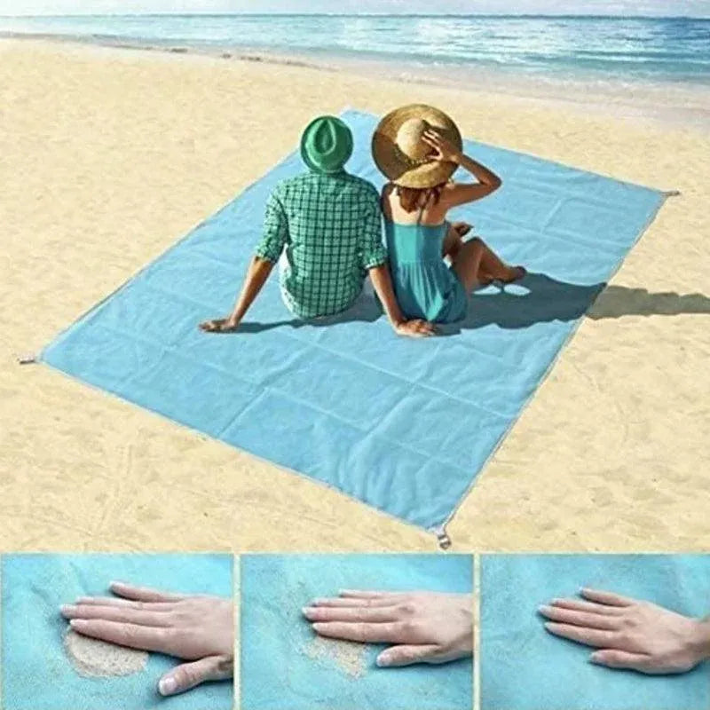 Premium Sand-Free Beach Mat – Pink Foldable PE 2 x 2m
