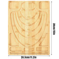 Bamboo Beading Board for Jewelry Design with Storage & Ruler - SuperSaverAU - view 3