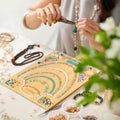 Bamboo Beading Board for Jewelry Design with Storage & Ruler - SuperSaverAU - view 4