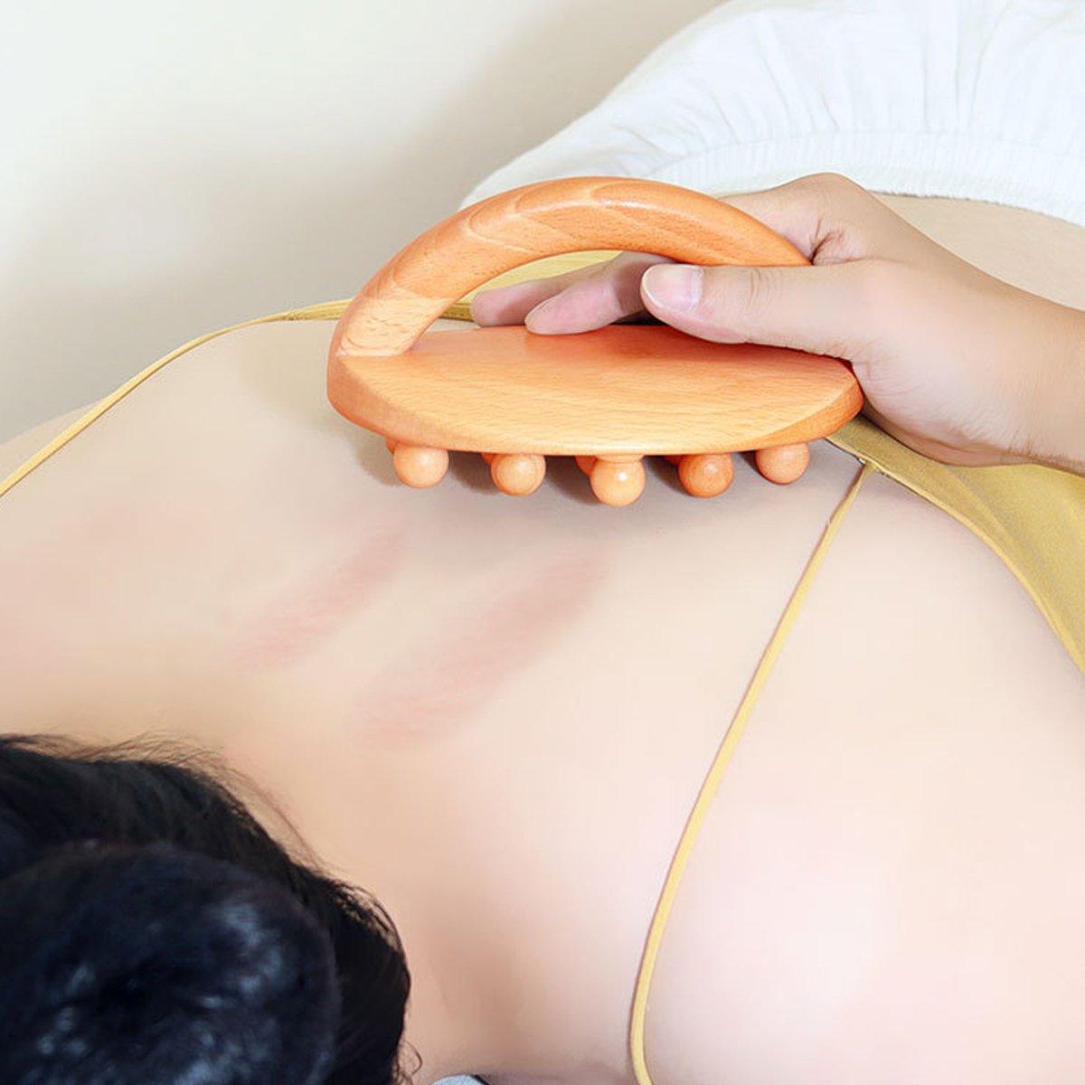 Handheld Massage Brush by Premium - Full Body Meridian Scraper