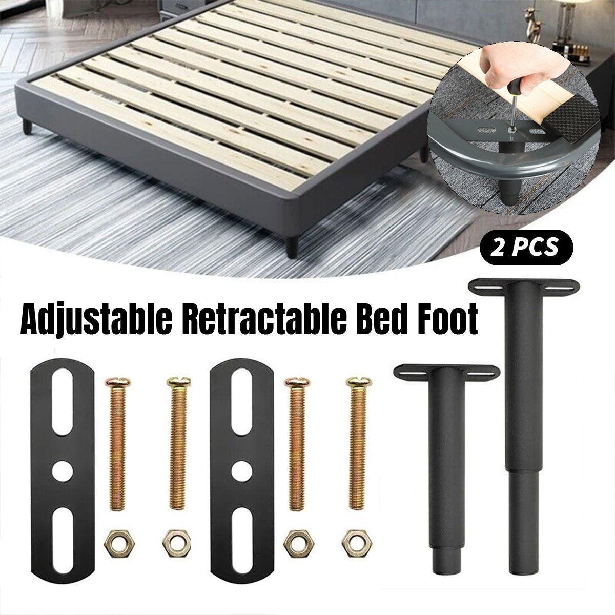 Premium 2 Pack Adjustable Heavy Duty Bed Centre Support Legs 18-33cm