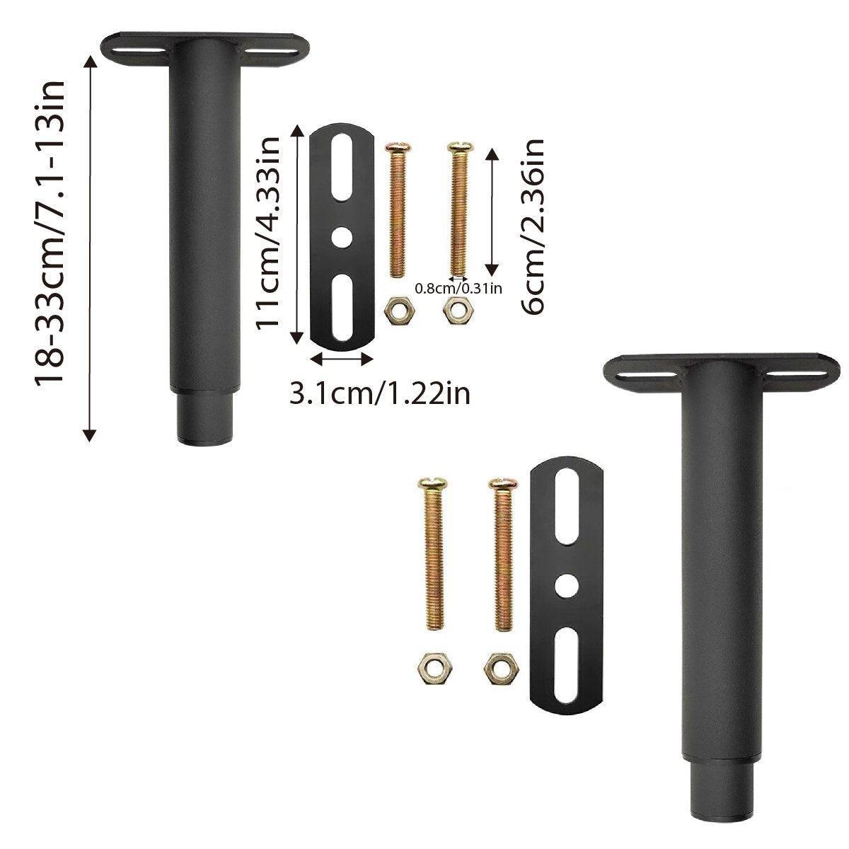 Premium 2 Pack Adjustable Heavy Duty Bed Centre Support Legs 18-33cm