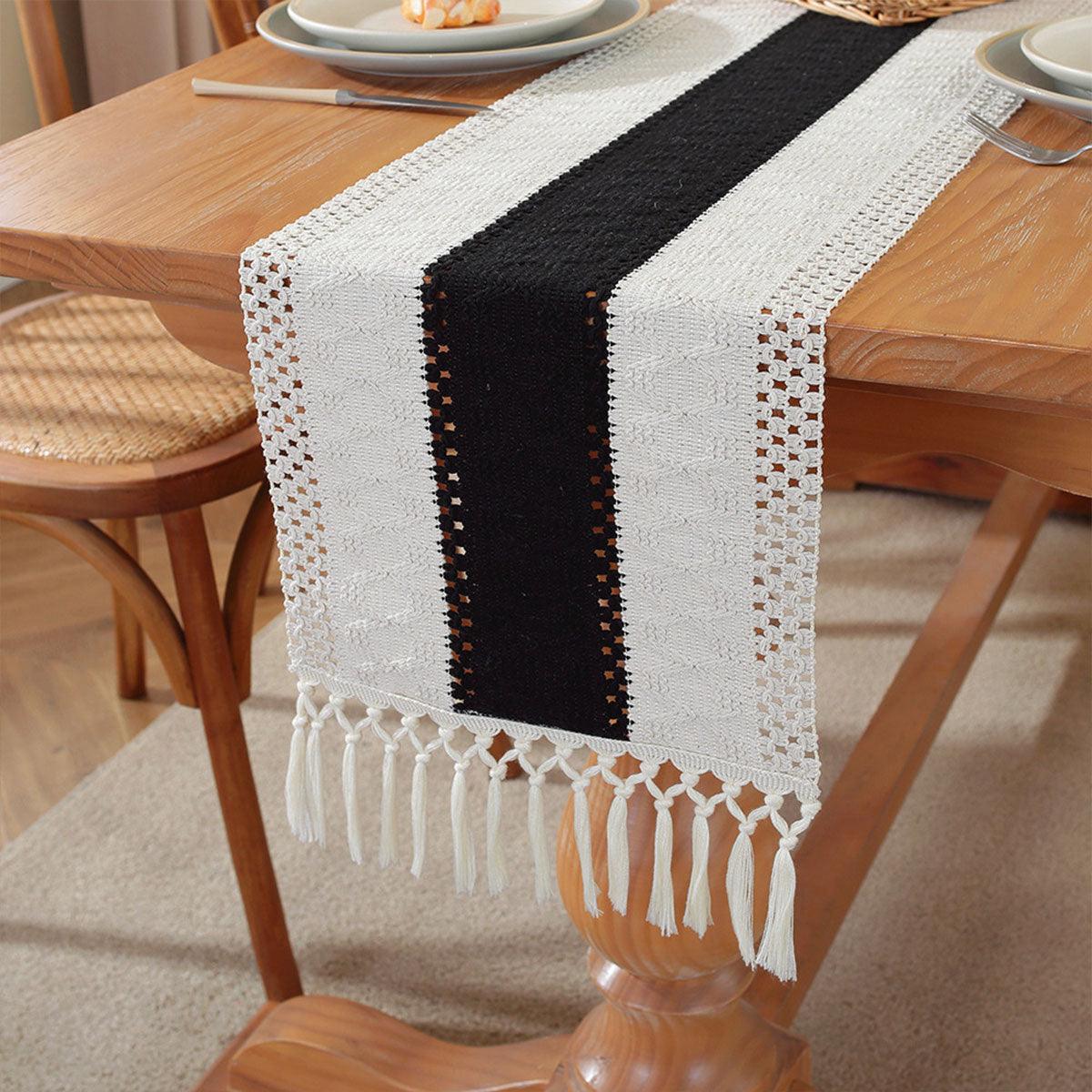 Premium Cotton Linen Table Runner – Beige 183 x 30cm