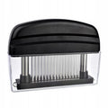 Premium 48-Blade Stainless Steel Meat Tenderizer – Black