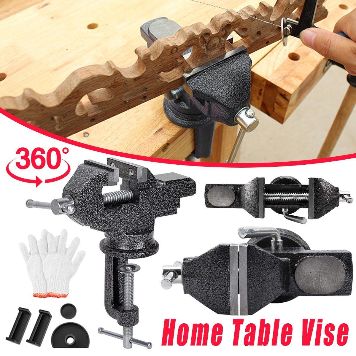 Premium Mini Table Vice Clamp with 360° Rotating Base