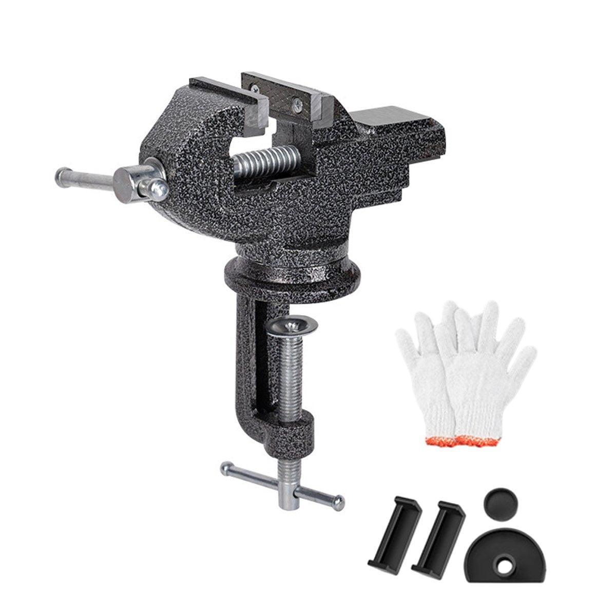 Premium Mini Table Vice Clamp with 360° Rotating Base
