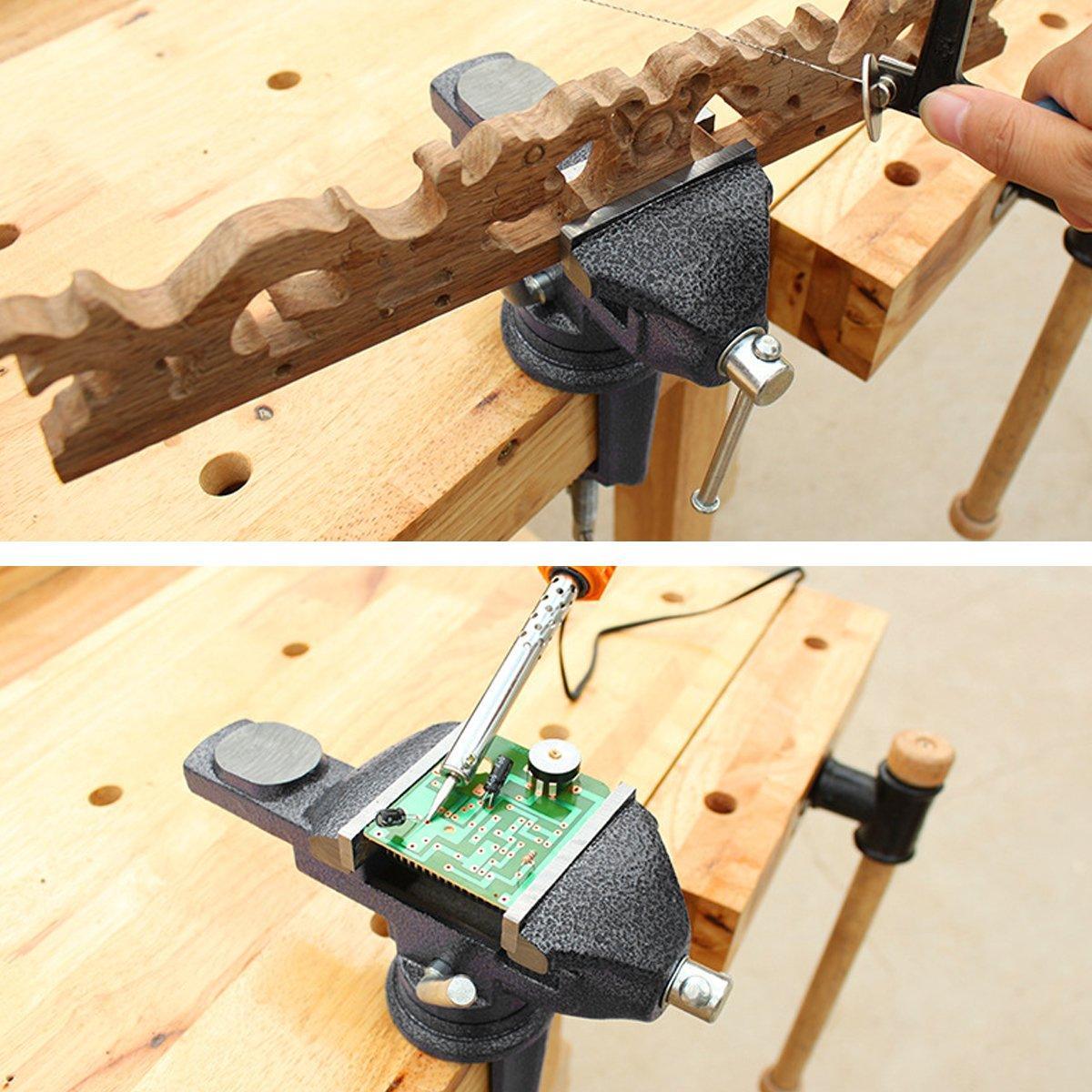 Premium Mini Table Vice Clamp with 360° Rotating Base
