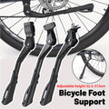 Premium Adjustable Aluminium Bicycle Kickstand with Three-Hole Mount - Black