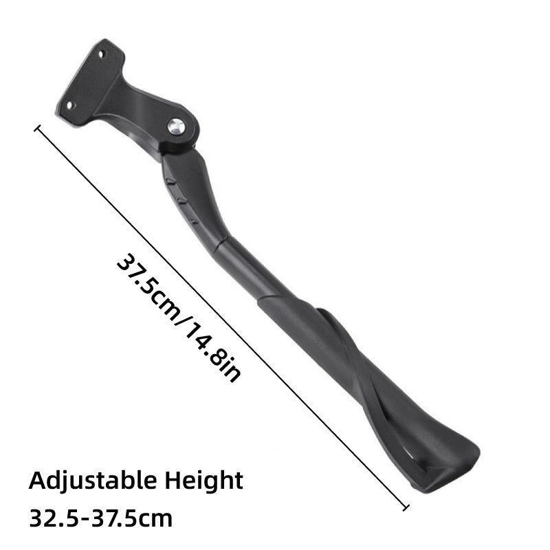 Premium Adjustable Aluminium Bicycle Kickstand with Three-Hole Mount - Black