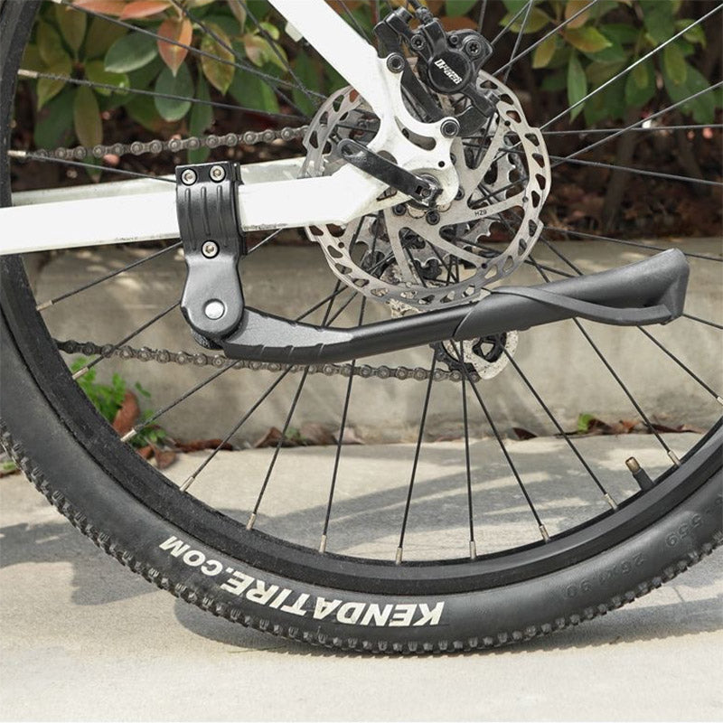 Premium Adjustable Aluminium Bicycle Kickstand with Three-Hole Mount - Black