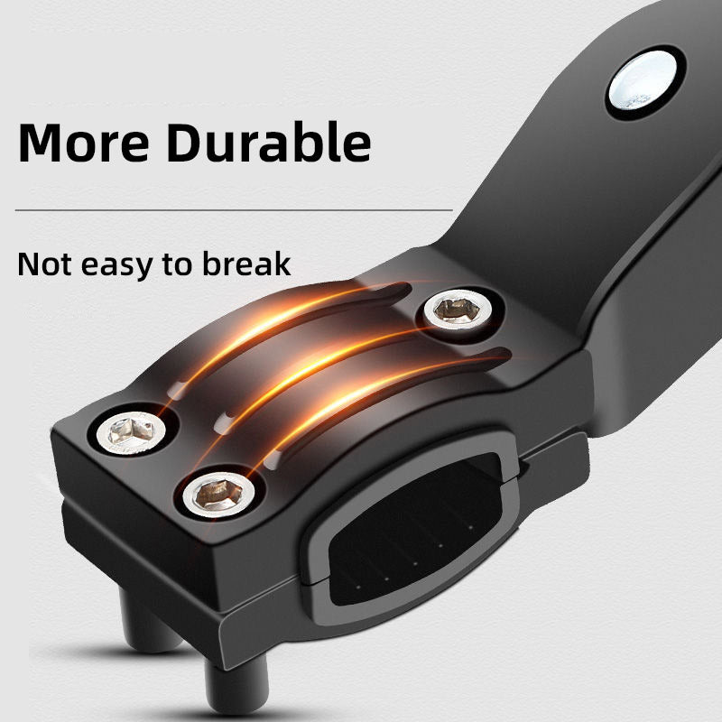 Premium Adjustable Aluminium Bicycle Kickstand with Three-Hole Mount - Black